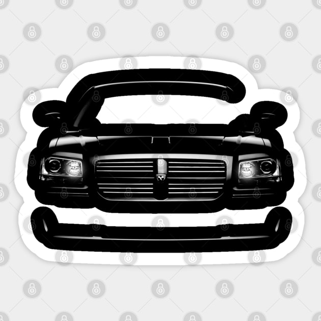 dodge, dodge magnum and Magnum SRT8 Sticker by hottehue